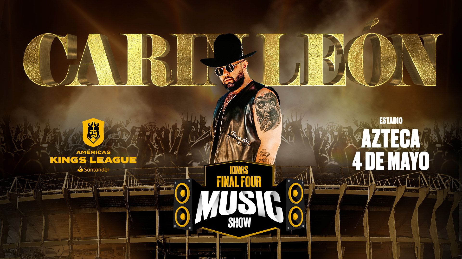 Carin León será el artista invitado de la Final Four - Blog Kings & Queens League Americas