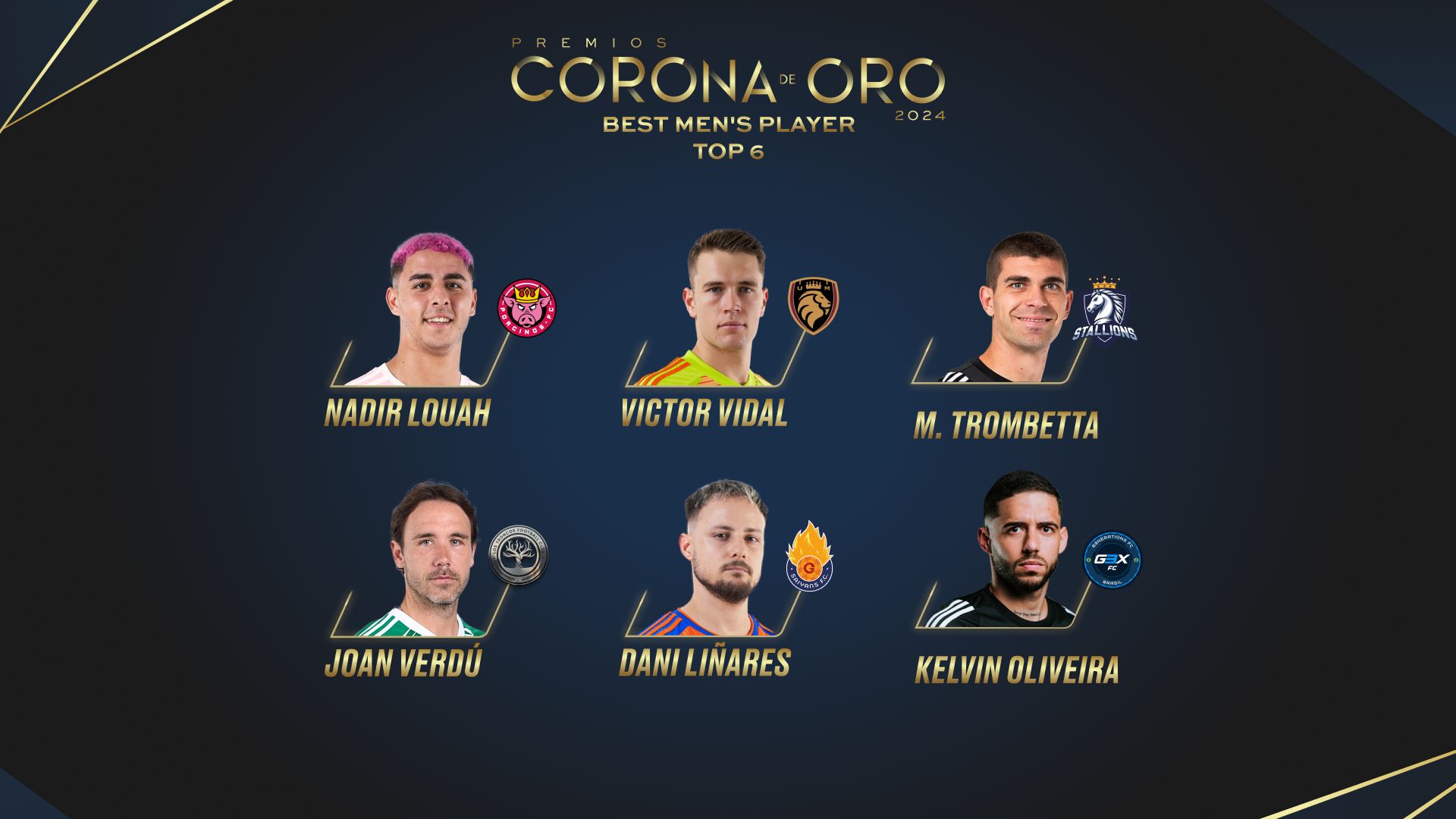 Estos son los seis finalistas para ganar la Corona de Oro de 2024 - Blog Kings &amp; Queens League Spain